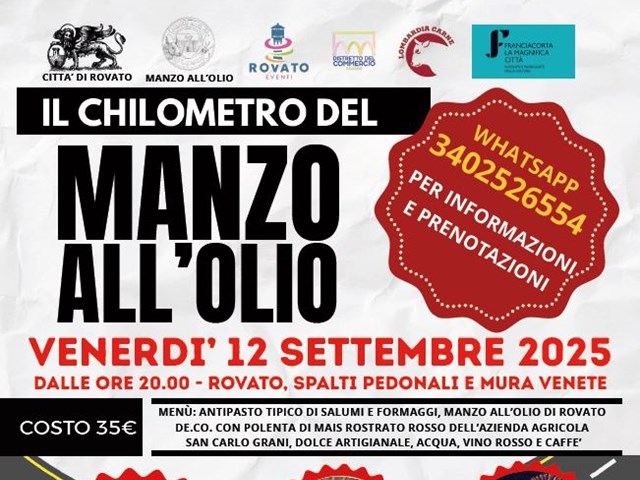 Il km del manzo all'olio Immagine novità in apertura
